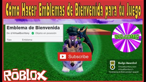 C Mo Hacer Un Emblema De Bienvenida En Roblox Studio Tutorial Youtube