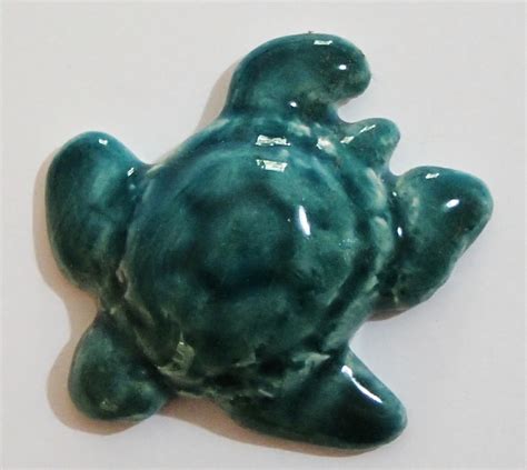 Handmade Ceramic Turtle Sea Green Macs Mosaics