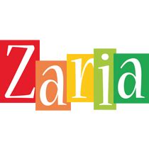 Zaria Logo | Name Logo Generator - Smoothie, Summer, Birthday, Kiddo, Colors Style