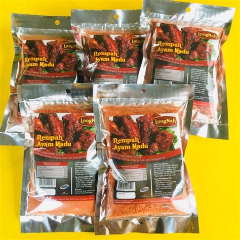 rempah ayam madu  rempah ayam bakar rempah bbq shopee malaysia