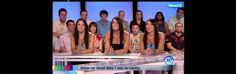 Photo Les triplés gagnantes de Secret Story en 2007 sur le plateau