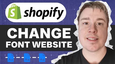 How To Change Font On Shopify Website Youtube