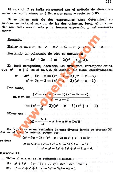 Álgebra 1 González Mancil Ejercicio 75 Opentor