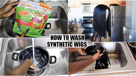 How To Properly Wash Maintain Synthetic Wigs Youtube