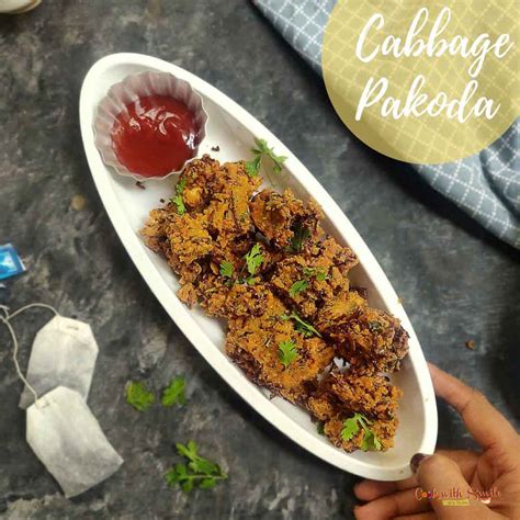 Cabbage Pakoda Recipe Cabbage Pakora Cook With Smile