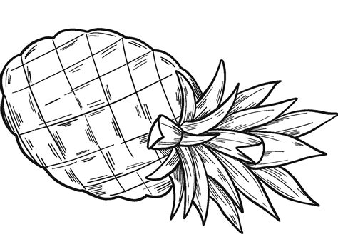 Coloriage Ananas à imprimer