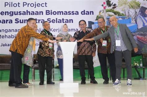 PTBA Dukung Pengembangan Biomassa Untuk Cofiring PLTU Di Sumsel PT