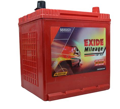 Capacity Ah Exide Mileage Ml D Lbh Car Battery At Rs In