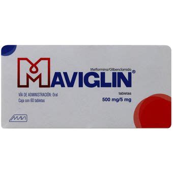 Maviglin Metformina Glibenclamida 60 Tabletas 500 Mg 5mg Linio