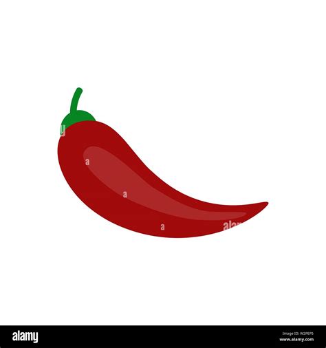 Chilli Pepper Icon Sign Flat Style Vector Stock Vector Image And Art Alamy