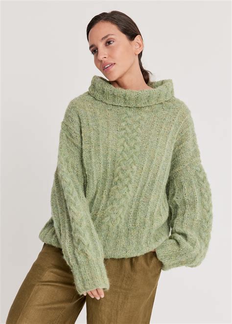 Lana Grossa Pullover Natural Alpaca Lungo Filati No Herbst