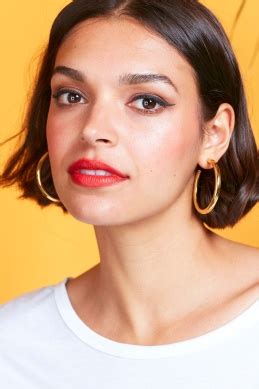 Onjenu Bacall Hoop Earrings Gold Stick And Ribbon