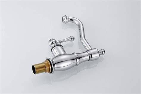 Luxury Basin Faucets Chrome Silver Brass Bathroom Sink Faucet Single Handle Swivel Hot Cold
