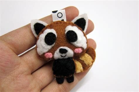 Cute Red Panda Keychain Ornament Magnet Reey