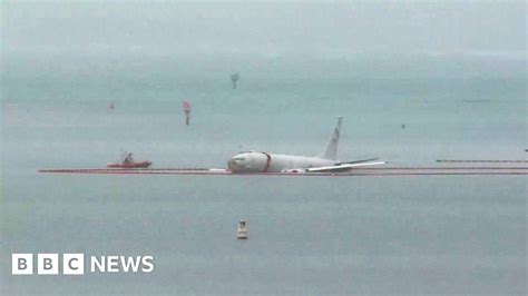 Navy Plane Misses Runway And Lands In Hawaii Water