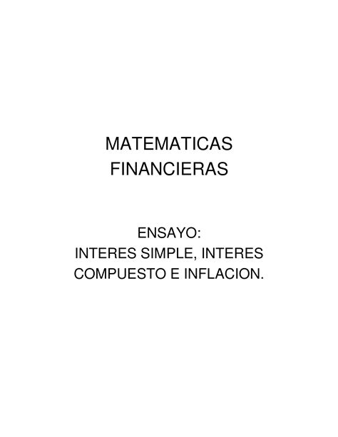 Docx Ensayo Interes Simple Compuesto E Inflacion Dokumen Tips