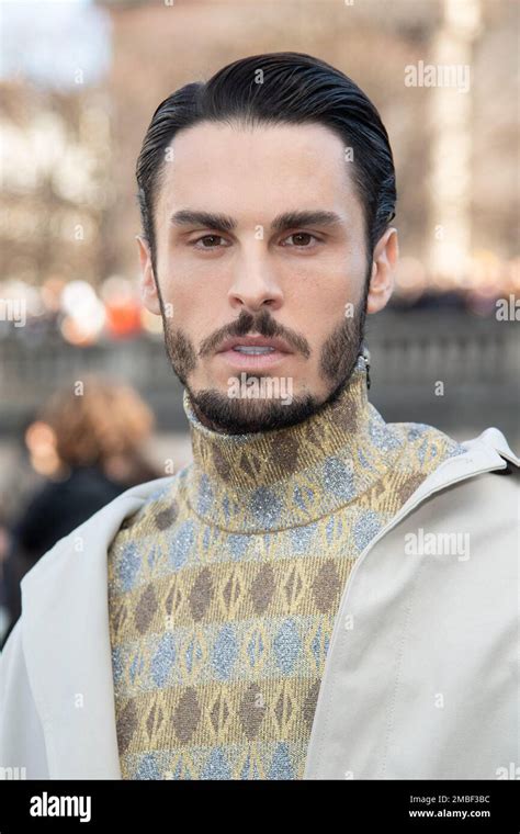 Baptiste Giabiconi Attending The Dior Homme Menswear Fall Winter 2023 2024 Show As Part Of Paris