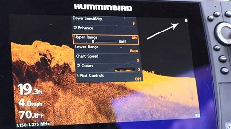 Humminbird Helix Down Imaging Upper Range Shortcut X Press Key Youtube