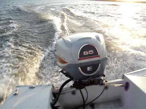 Evinrude 85 HP Speedifour YouTube