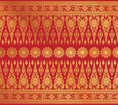 Thai Art Background Pattern Vector Stock Vector Illustration Of Idea