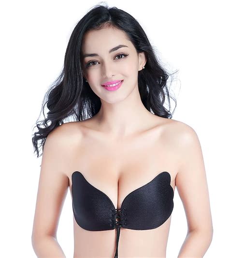 Brzfmrvl Invisible Bra Self Adhesive Backless Strapless Push Up Bra