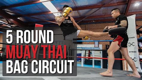 5 Round Muay Thai Guided Bag Workout 19 Min Workout YouTube