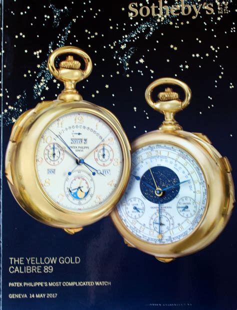 Ih Sothebys Watch Sale Of The Yellow Gold Calibre 89 Patek Philippes