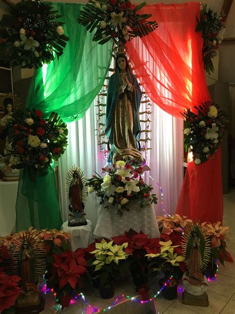 Altar A La Virgen De Guadalupe Decoraciones Del Altar De La Iglesia