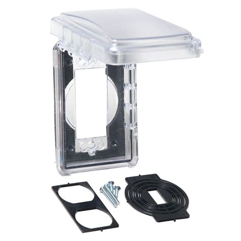 Clear Weatherproof Boxcover Covers Electrical Boxes Conduit And Fittings The Home Depot