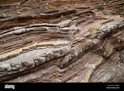 Eroded Shale And Limestone At Ernst Tinaja Water Pools In Big Bend