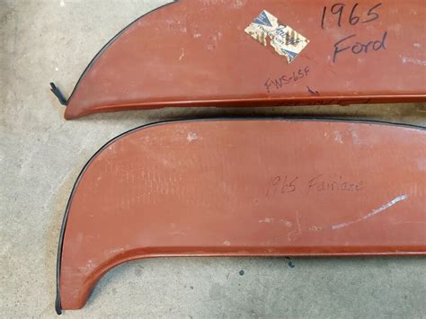 1965 Fender Skirts Ford Fairlane Flush Mount Pair Steel Foxcraft Fws 65