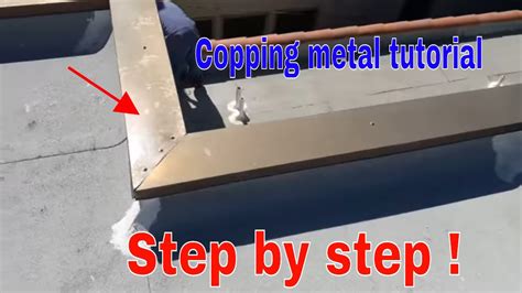 Installing Copping Metal Flashing Step By Step Video Youtube