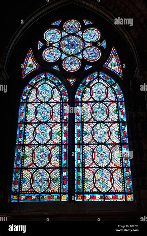 Stained Glass Windows From The Cathedral Basilica Of Saint Denis Paris