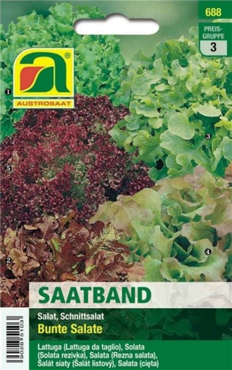 Austrosaat Saatband Schnittsalate Packung Bloomling Deutschland