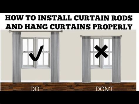 How To Install Curtain Rods And Hang Curtains You