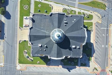 Aerial Drone Photography : Huntington County Courthouse, Indiana 46750