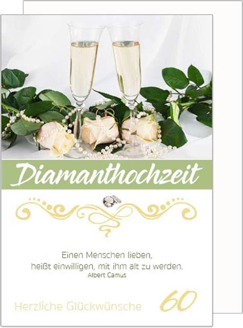 Geschenk Zum 60 Hochzeitstag Diamanthochzeit Deko Urkunde 60 Jahre