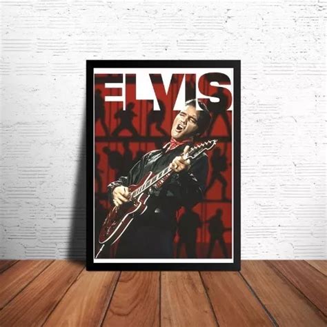 Quadro Decorativo Elvis Presley Arte Poster Moldurado 42x29