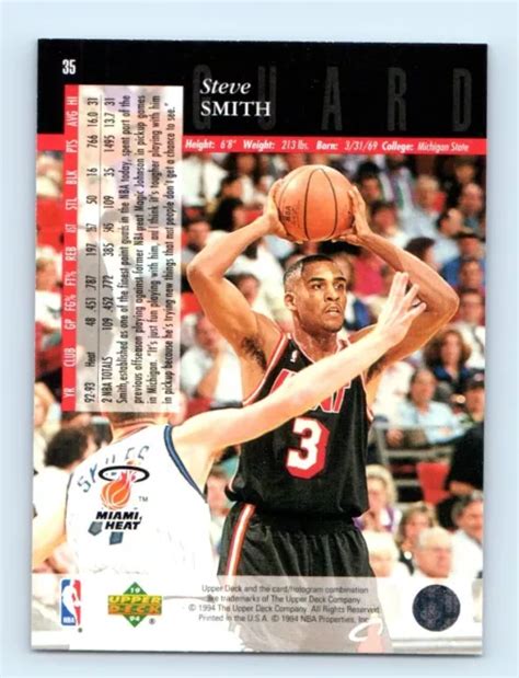 Upper Deck Dition Sp Ciale Steve Smith Miami Heat Eur