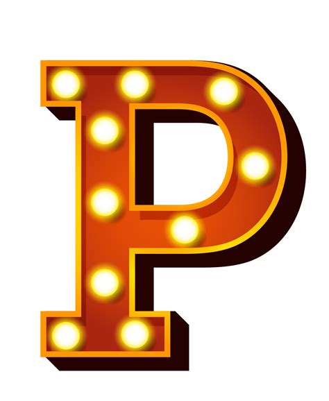 Alphabet Letter P Character Art Png