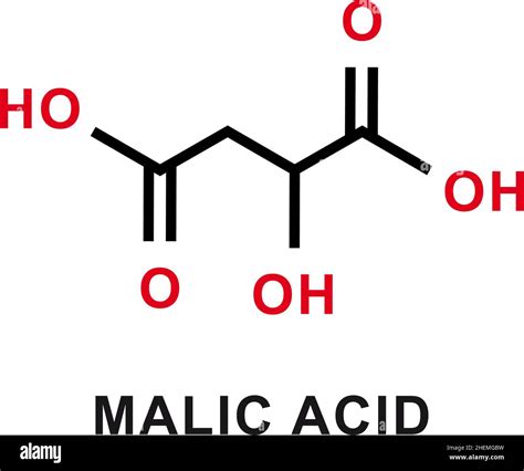 Malic Acid Chemical Formula Malic Acid Chemical Molecular Structure