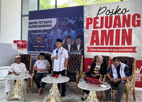 Tamsil Linrung Akan Tempatkan Banyak Relawan Saksi Di Tps Dan Bangun