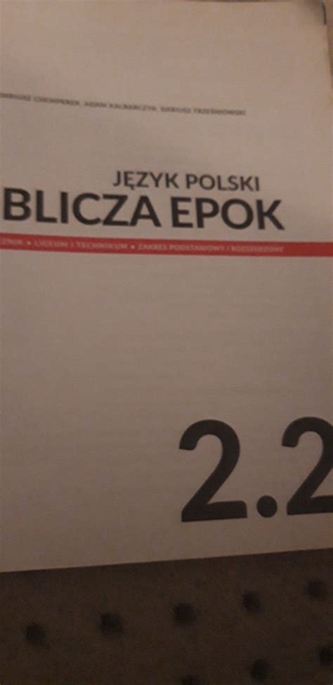 Język polski Oblicza epok 2 2 podręcznik dla kl 2 Pilszcz Kup teraz