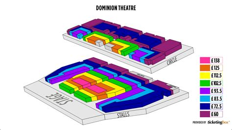 London Dominion Theatre Seating Chart