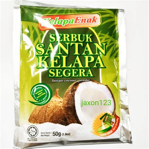 Instant Coconut Milk Powder Serbuk Santan Kelapa Segar Shopee