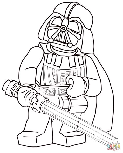 Disegno Di Darth Vader Di Lego Star Wars Da Colorare Disegni Da