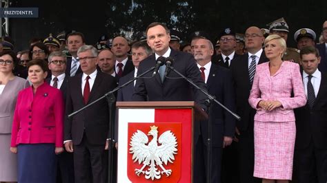 Przem Wienie Prezydenta Rp Andrzeja Dudy Podczas Obchod W Wi Ta Wojska