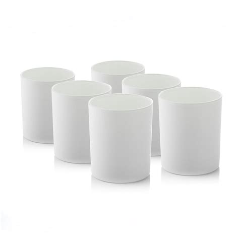 6x 30cl White Matt Candle Glass Wholesale And Retail Candle Shack Uk