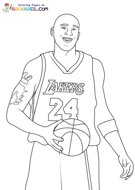 Dibujos De Kobe Bryant Para Colorear