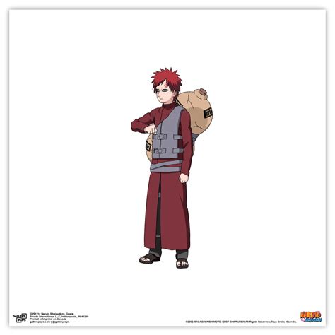 Gallery Pops Naruto Shippuden - Gaara Wall Art, Unframed Version, 12" x ...